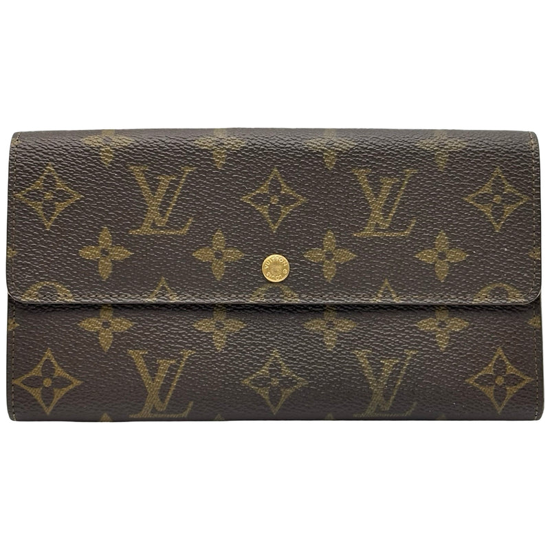 ルイヴィトン モノグラム ポルトモネ クレディ 長財布 ブラウン ユニセックス ルイ・ヴィトン LOUIS VUITTON ポルト モネ・クレディ M61723 ブラウン