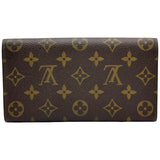 ルイ・ヴィトン LOUIS VUITTON ポルト モネ・クレディ M61723 ブラウン モノグラム・キャンバス ユニセックス 長財布