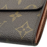 ルイ・ヴィトン LOUIS VUITTON ポルト モネ・クレディ M61723 ブラウン モノグラム・キャンバス ユニセックス 長財布