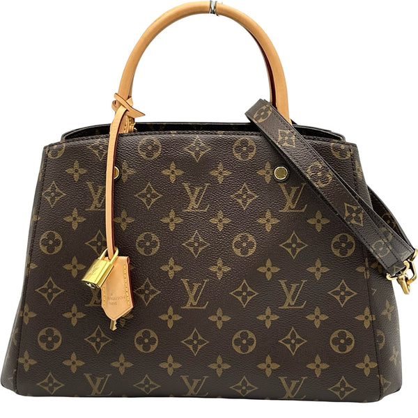 モンテーニュMM LOUIS VUITTON モノグラム　未使用に近い ルイ・ヴィトン LOUIS VUITTON モンテーニュMM M41056 ブラウン