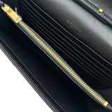 サンローラン SAINT LAURENT カサンドラチェーンウォレット 377828 ブラック グレインカーフ レディース ショルダーバッグ