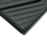 サンローラン SAINT LAURENT カサンドラチェーンウォレット 377828 ブラック グレインカーフ レディース ショルダーバッグ