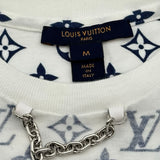 ルイ・ヴィトン LOUIS VUITTON モノグラム総柄エスカルプリント半袖Tシャツ FJTS01 ホワイト コットン レディース 半袖Ｔシャツ