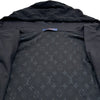 ルイ・ヴィトン LOUIS VUITTON モノグラムテリーコットンジップアップパーカー HPY41W ブラック コットン メンズ パーカー