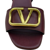 ヴァレンティノ VALENTINO Vロゴアンクルストラップサンダル RW0S0M62 ボルドー レザー レディース サンダル