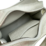 バレンシアガ BALENCIAGA ネオクラシックシティ ナノ 638527 ホワイト クロコ型押し レディース ショルダーバッグ