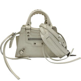 バレンシアガ BALENCIAGA ネオクラシックシティ ナノ 638527 ホワイト クロコ型押し レディース ショルダーバッグ
