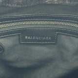 バレンシアガ BALENCIAGA ルカゴールXS バケット 702431 ブラック デニム レディース ショルダーバッグ
