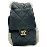 シャネル CHANEL CHANEL25 スモールハンドバッグ AS5293 ブラック ゴールド金具 カーフレザー レディース ハンドバッグ