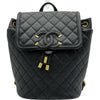 シャネル CHANEL マトラッセココマークリュック A57090 ブラック ゴールド金具 キャビアスキン レディース リュック・デイパック