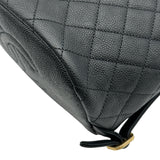 シャネル CHANEL マトラッセココマークリュック A57090 ブラック ゴールド金具 キャビアスキン レディース リュック・デイパック