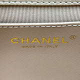 シャネル CHANEL マトラッセ チェーンショルダー AS5239 ベージュ ゴールド金具 キャビスキン レディース ショルダーバッグ