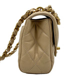 シャネル CHANEL マトラッセ チェーンショルダー AS5239 ベージュ ゴールド金具 キャビスキン レディース ショルダーバッグ