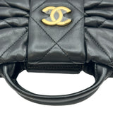 シャネル CHANEL ミニボウバッグ AS5849 ブラック ゴールド金具 シャイニーラムスキン レディース ショルダーバッグ
