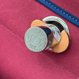 エルメス HERMES エールバッグジップMM ▢Q刻印 ルージュ/ナチュラル シルバー金具 トワル・ハンター レディース ハンドバッグ