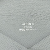 エルメス HERMES カルヴィ K刻印 ブルーグラシエ シルバー金具 エプソン レディース コインケース