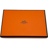 エルメス HERMES カルヴィ K刻印 ブルーグラシエ シルバー金具 エプソン レディース コインケース