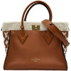 ルイ・ヴィトン LOUIS VUITTON オンマイサイド MM M21004 ブラウン カーフスキン/タフタージュ レディース ショルダーバッグ
