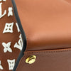 ルイ・ヴィトン LOUIS VUITTON オンマイサイド MM M21004 ブラウン カーフスキン/タフタージュ レディース ショルダーバッグ