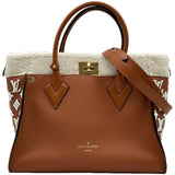ルイ・ヴィトン LOUIS VUITTON オンマイサイド MM M21004 ブラウン カーフスキン/タフタージュ レディース ショルダーバッグ