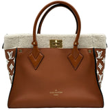 ルイ・ヴィトン LOUIS VUITTON オンマイサイド MM M21004 ブラウン カーフスキン/タフタージュ レディース ショルダーバッグ