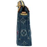 ルイ・ヴィトン LOUIS VUITTON ポシェット・アクセソワール LV×TM M13994 ブルー モノグラム・チェリーデニム レディース ショルダーバッグ