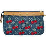 ルイ・ヴィトン LOUIS VUITTON ポシェット・アクセソワール LV×TM M13994 ブルー モノグラム・チェリーデニム レディース ショルダーバッグ