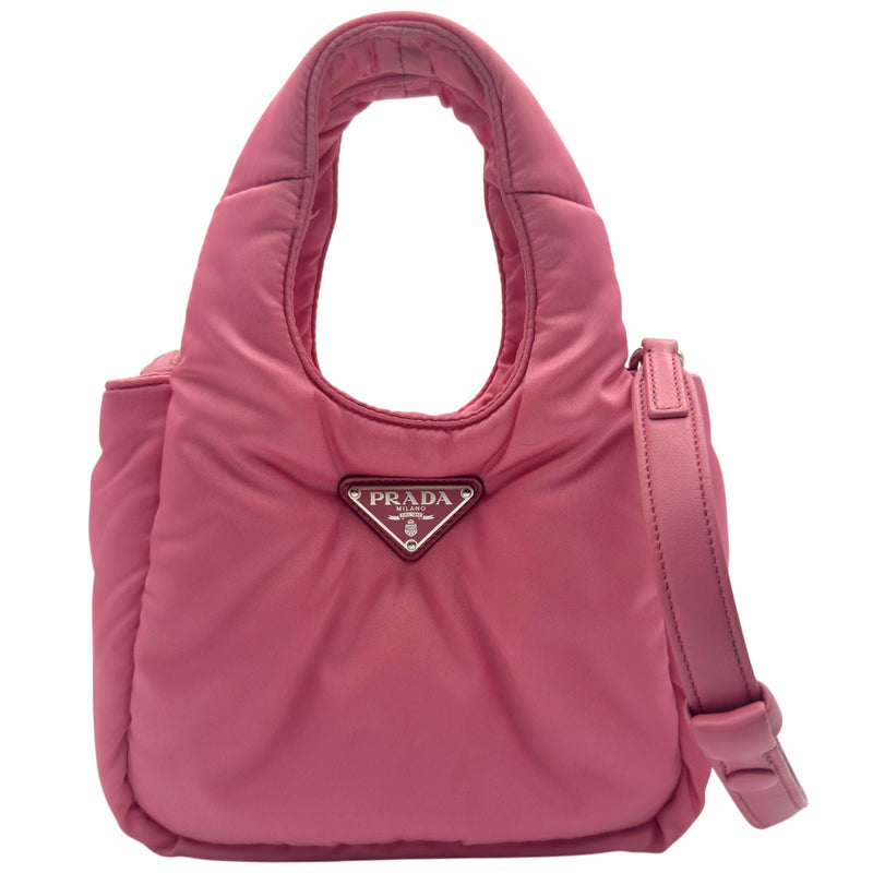 PRADA ナイロン ミニ ハンドバッグ ピンク プラダ PRADA パデッド Re-Nylon ミニバッグ 1BA359 ピンク リナイロン