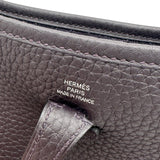 エルメス HERMES エヴリンTPM W刻印 プルノワール シルバー金具 トゴ レディース ショルダーバッグ
