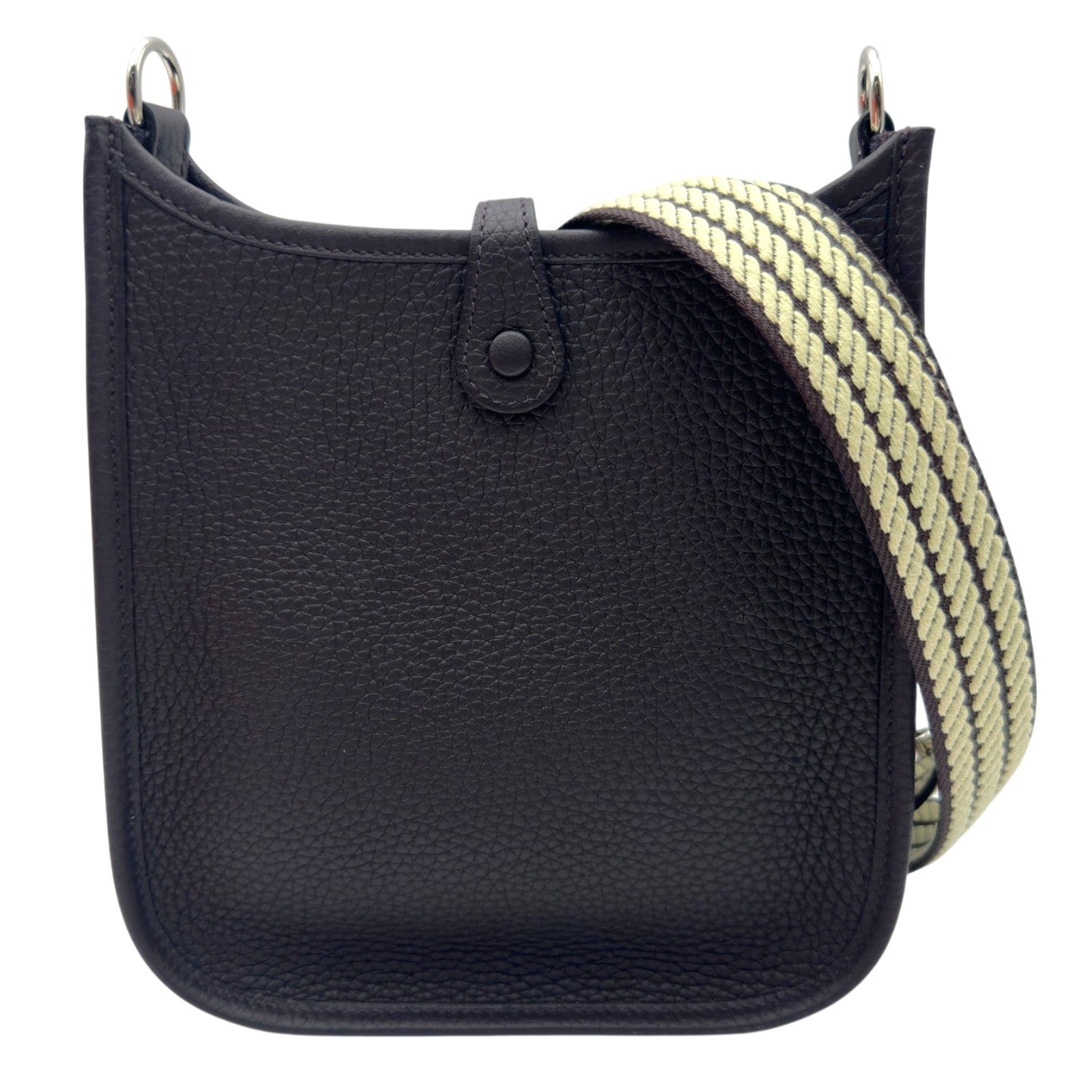 エルメス HERMES エヴリンTPM W刻印 プルノワール シルバー金具 トゴ