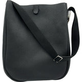 エルメス HERMES アンクラージュ K刻印 ブラック シルバー金具 トゴ メンズ ショルダーバッグ