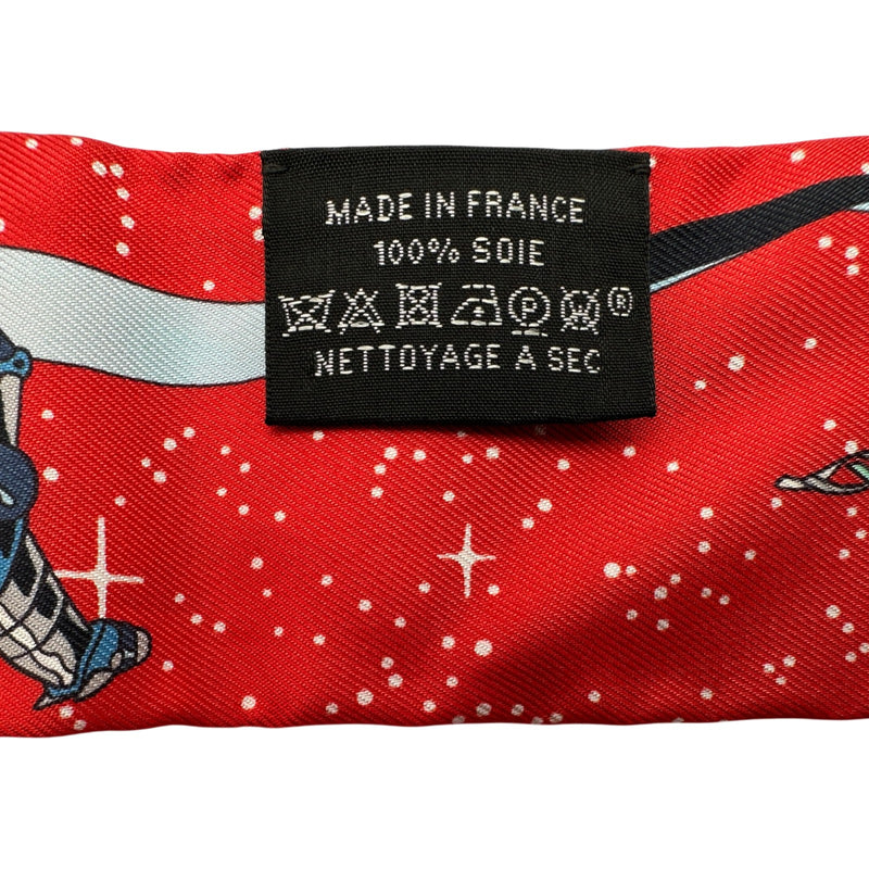 エルメス HERMES ツイリー SPACE DERBY マルチカラー シルク