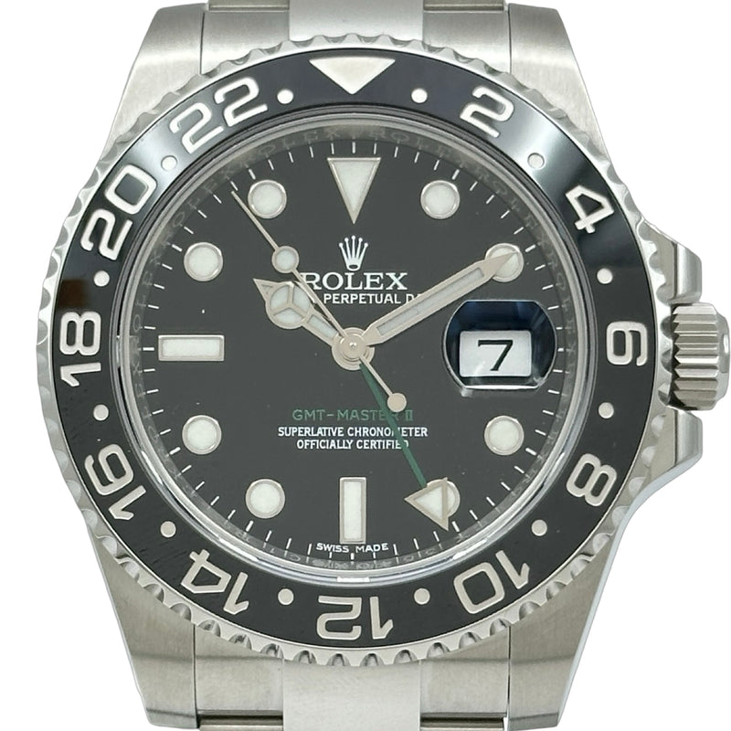 ロレックス ROLEX GMTマスター2 116710LN ブラック ステンレススチール