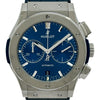ウブロ HUBLOT クラシック フュージョン クロノグラフ チタニウム 521.NX.7170.LR ブルー チタン 自動巻き メンズ 腕時計