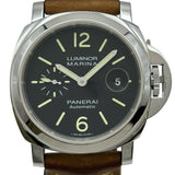 パネライ PANERAI ルミノール マリーナ オートマティック アッチャイオ PAM01104 ブラック ステンレススチール 自動巻き メンズ 腕時計