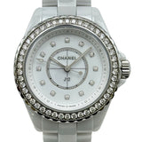 シャネル CHANEL J12 33MM H6418 ホワイト セラミック/ステンレススチール クオーツ ユニセックス 腕時計