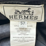 エルメス HERMES ガブリエル セリエボタンベレー帽 ネイビー ウール レディース その他ファッション雑貨