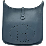 エルメス HERMES エヴリン2 PM ▢M刻印 ブルードプリュス シルバー金具 トリヨンクレマンス レディース ショルダーバッグ