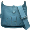 エルメス HERMES エヴリン3 GM □M刻印 ブルージーン シルバー金具 トリヨン レディース ショルダーバッグ