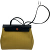 エルメス HERMES エールバッグジップPM U刻印 イエロー　シルバー金具 トワル レディース ショルダーバッグ