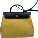 エルメス HERMES エールバッグジップPM U刻印 イエロー　シルバー金具 トワル レディース ショルダーバッグ