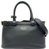 プラダ PRADA ハンドバッグ 1BA418 ブラック レザー レディース ハンドバッグ