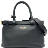 プラダ PRADA ハンドバッグ 1BA418 ブラック レザー レディース ハンドバッグ