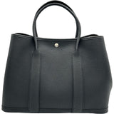 エルメス HERMES ガーデンパーティPM Y刻印 ブラック シルバー金具 ネゴンダ レディース トートバッグ