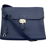 エルメス HERMES サックアデペッシュメッセンジャー29 B刻印 ブルーサフィール トゴ レディース ショルダーバッグ