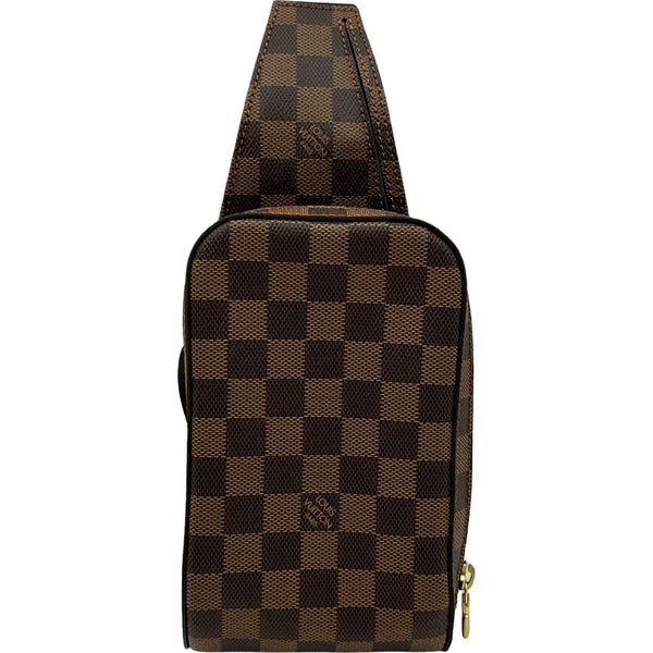ルイ・ヴィトン LOUIS VUITTON ジェロニモス N51994 ブラウン ダミエ