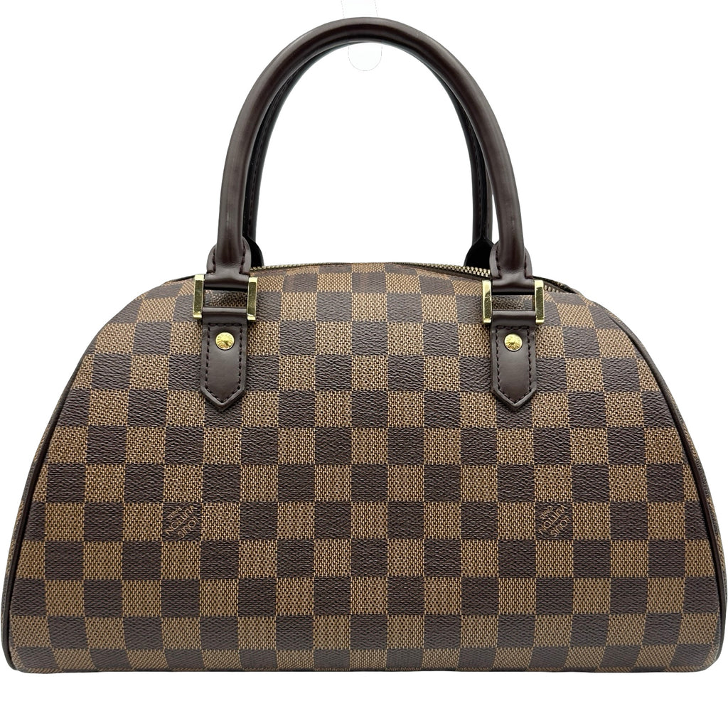 Louis Vuitton ブラウンレザー ビジネス　バッグ(美品)✨ ルイ・ヴィトン LOUIS VUITTON リベラMM N41434 ブラウン ダミエ