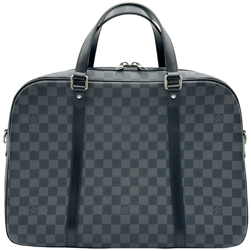 美品　LOUISVUITTON ヴィトン ブルーグレー ダブルコート モノグラム ルイ・ヴィトン LOUIS VUITTON ヨーン N48118 ブラック ダミエ・グラ