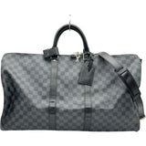 ルイ・ヴィトン LOUIS VUITTON キーポル・バンドリエール55 N41413 ブラック ダミエ/グラフィット ユニセックス ボストンバッグ