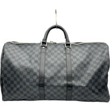 ルイ・ヴィトン LOUIS VUITTON キーポル・バンドリエール55 N41413 ブラック ダミエ/グラフィット ユニセックス ボストンバッグ